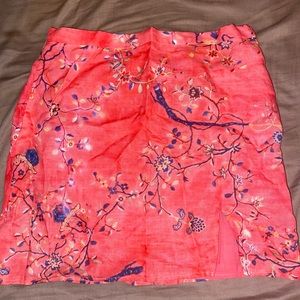 Princesspolly pink mini skirt with flower design.6